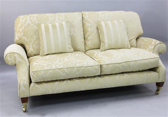 A modern three seater settee, W.6ft 6in.